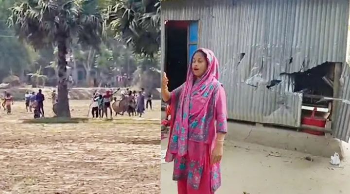 সালথায় আ.লীগ-বিএনপির সংঘর্ষ, কৃষক দলের কার্যালয়সহ বাড়িঘর ভাঙচুর